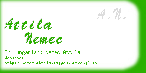 attila nemec business card